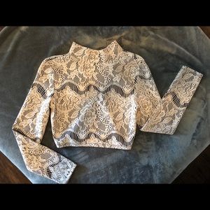 Lace crop top